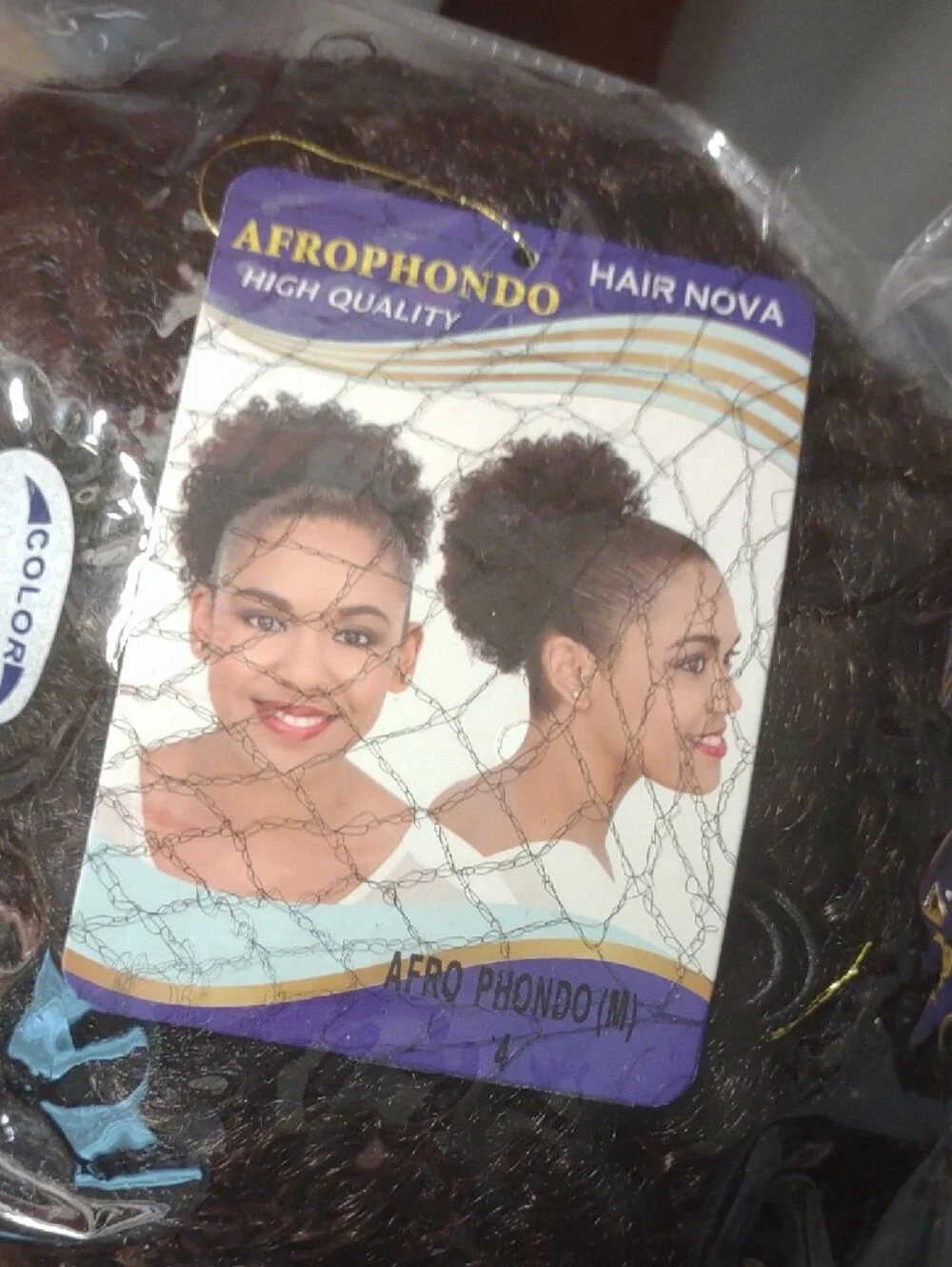 Nova Womens Brown Hair Bun - Natural Puff